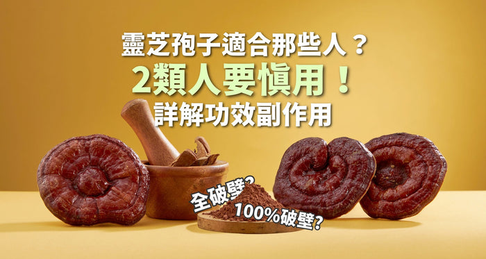 靈芝孢子適合那些人？2類人要慎用！詳解靈芝孢子功效、副作用迷思！