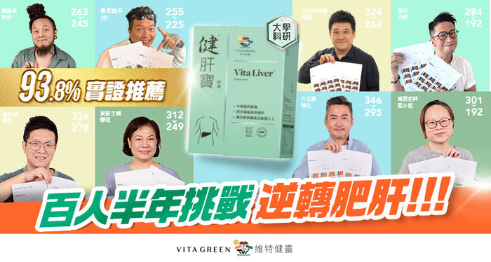 百人實證！「健肝寶」6個月清肝挑戰 顯著改善肥肝指數