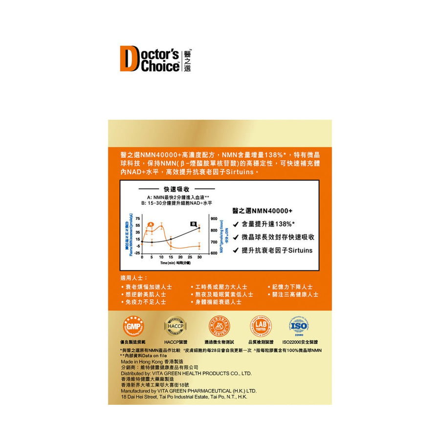 NMN 40000+ 156粒 - Vita Green